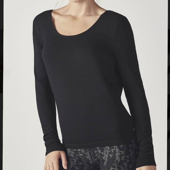 🔥SOLD🔥NWT Fabletics Long Sleeve Tie Back Shirt - Picture 2 of 3